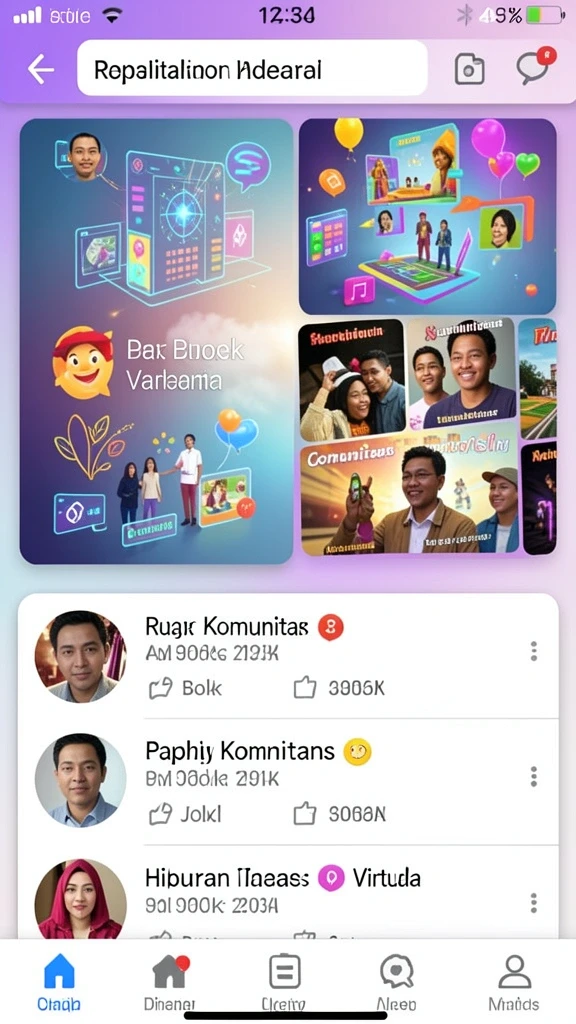 Tampilan antarmuka yang modern dan user-friendly.