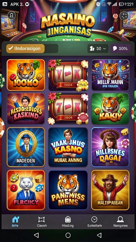 Screenshot memperlihatkan variasi permainan yang tersedia di DEWAKOIN99.
