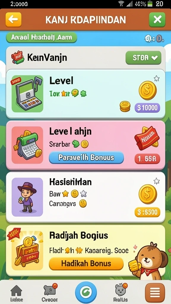 Tampilan antarmuka pengguna yang menarik dan modern.