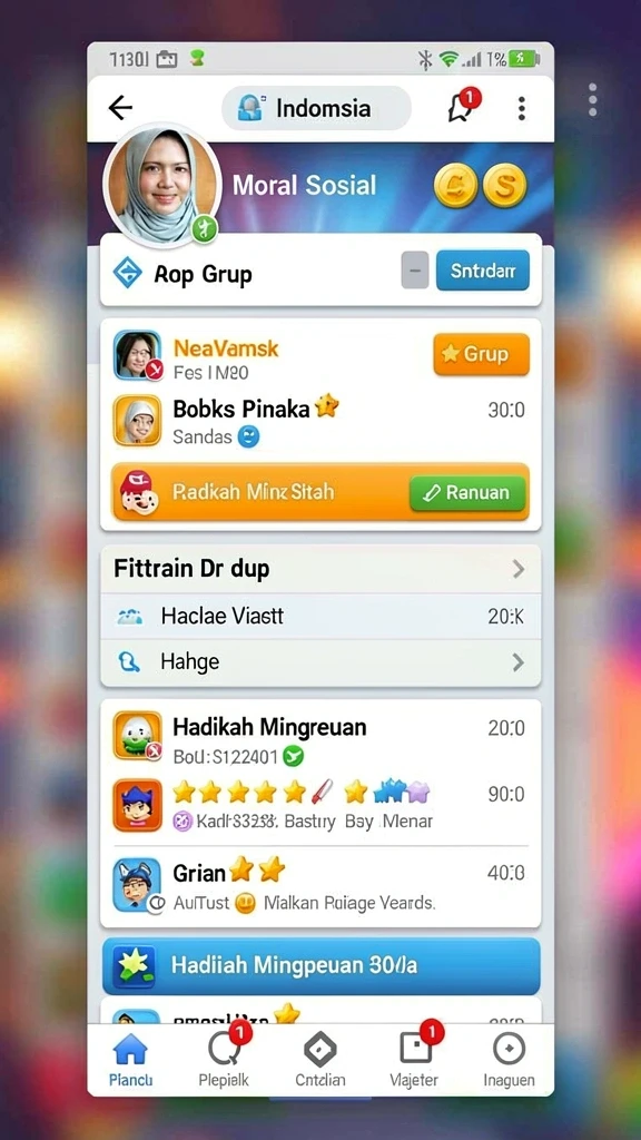 Sistem reward yang memotivasi pemain.