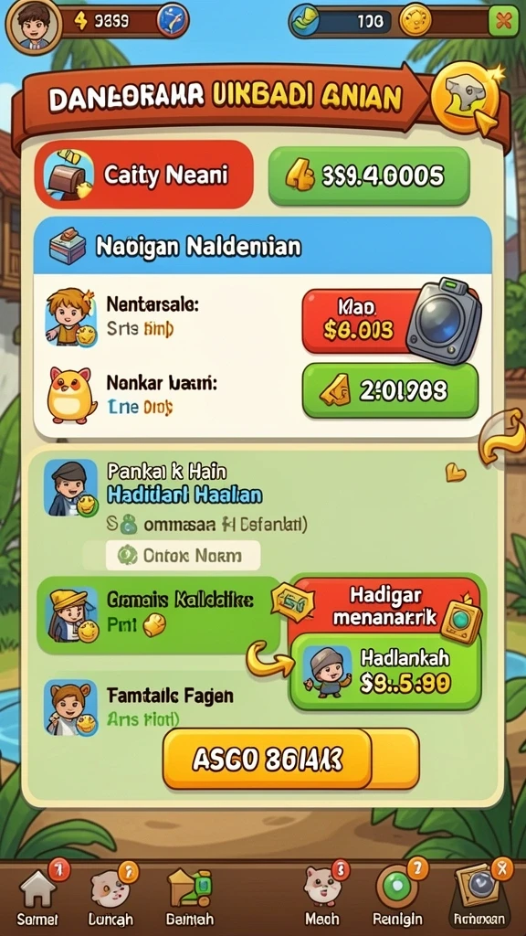Karakter yang bisa disesuaikan untuk pengalaman unik.