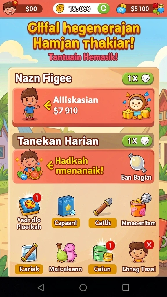 Fitur sosial untuk berinteraksi dengan pemain lain.