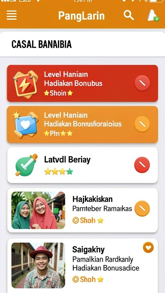 Berbagai mode permainan yang seru dan menantang.