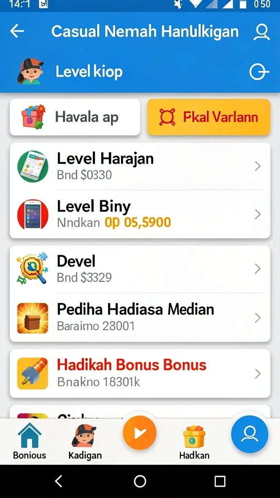 Screenshot menampilkan tampilan antarmuka game yang menarik.