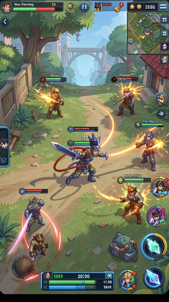 Fitur multiplayer memungkinkan bermain dengan teman.