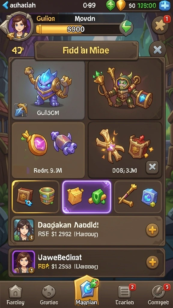 Tampilan menu utama yang menarik dan mudah dinavigasi.