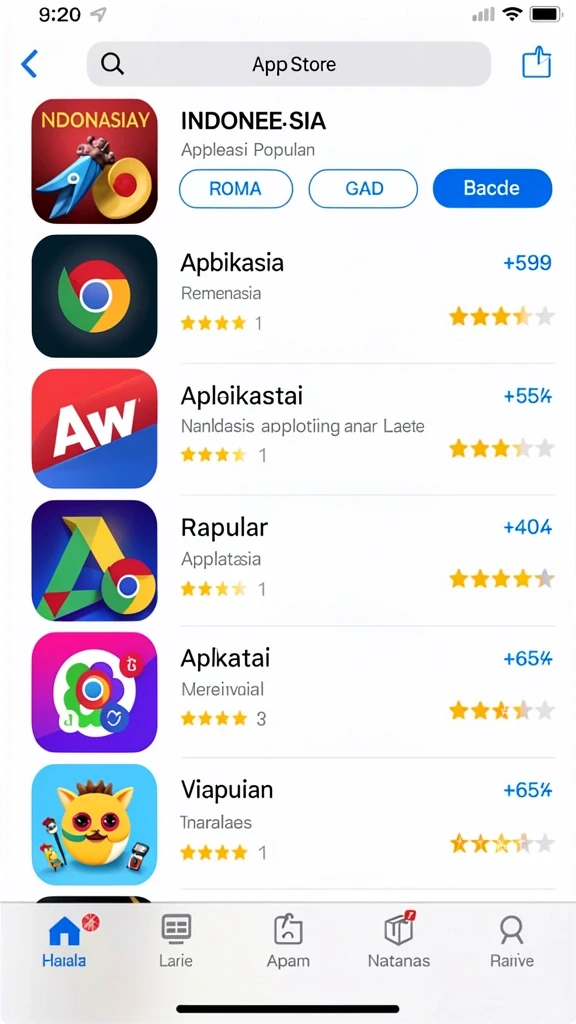 Tampilan grafis yang menarik dan penuh warna.