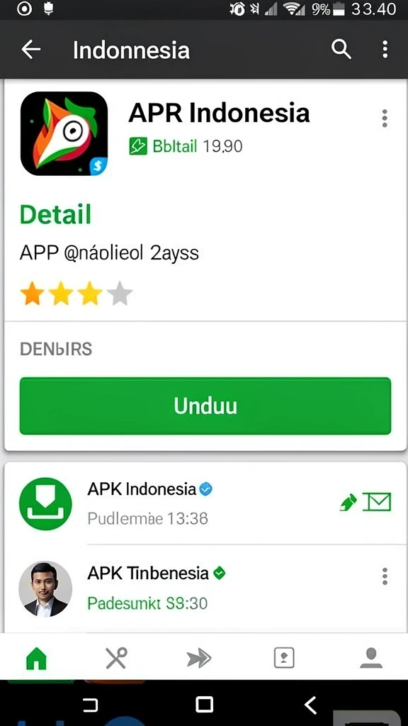 Tampilan karakter yang dapat dikustomisasi sesuai selera.
