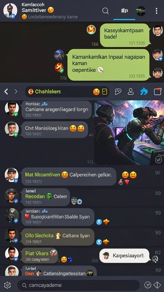 Screenshot menampilkan karakter utama dalam petualangan epik.