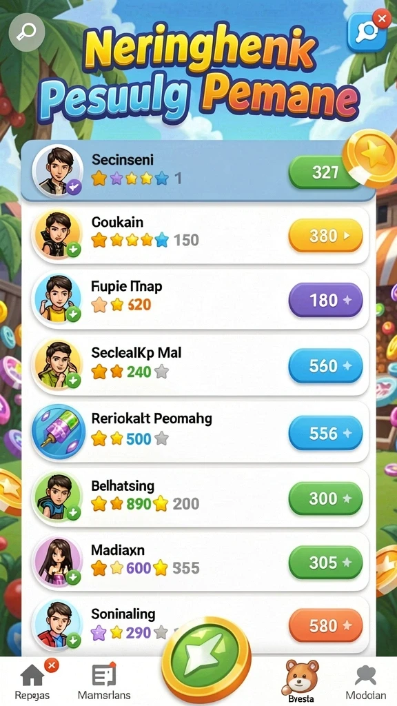 Beragam level menantang yang membuat ketagihan.