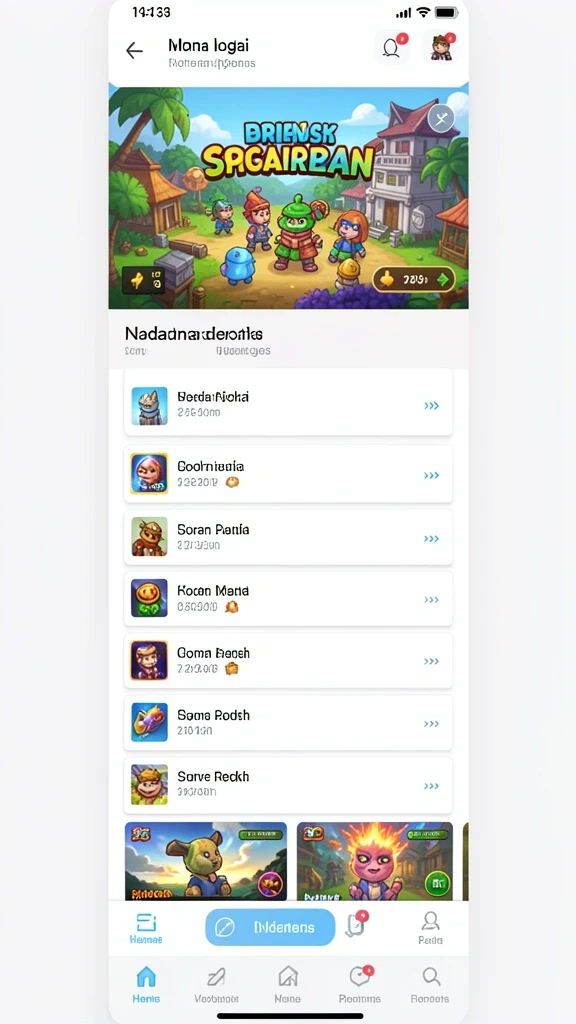 Menunjukkan pemandangan indah dari dunia RPGAME yang luas.