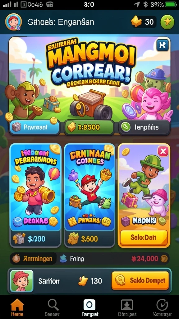 Level menantang yang membuat adrenalin meningkat.