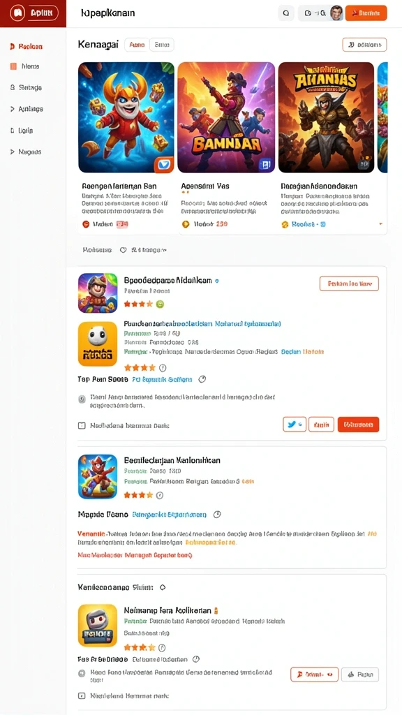 Tampilan awal aplikasi yang menarik dan user-friendly.
