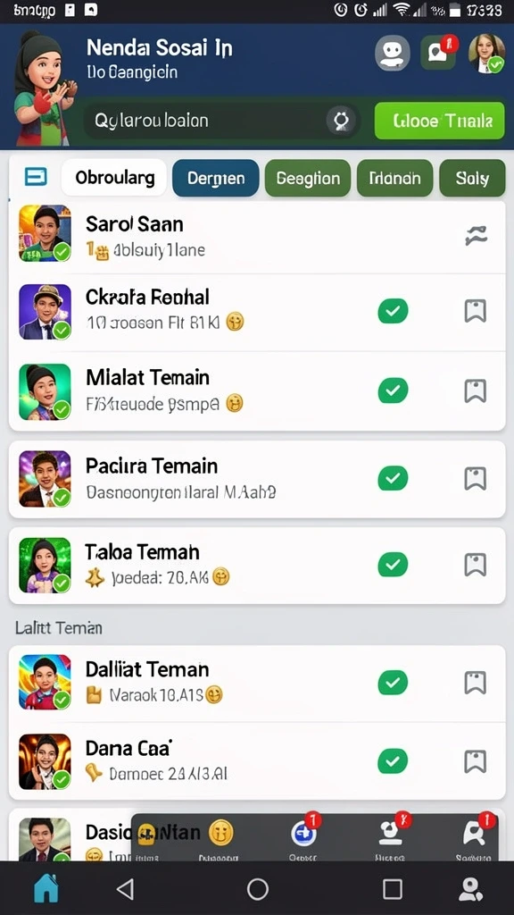 Karakter utama dalam aksi seru.