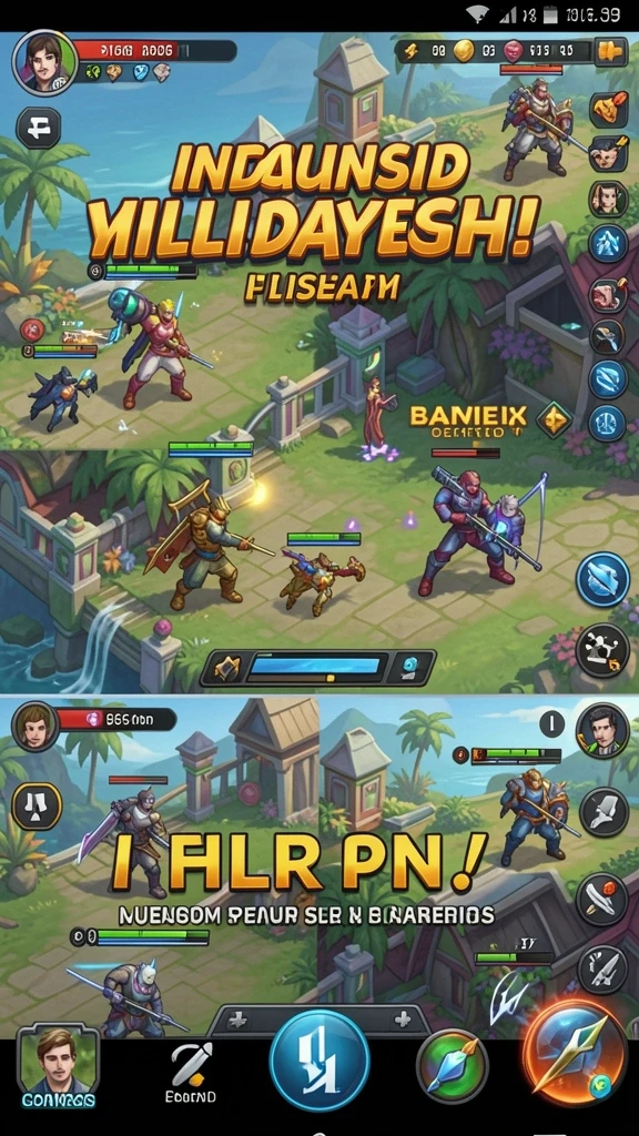 Desain grafis yang memukau dan penuh warna.