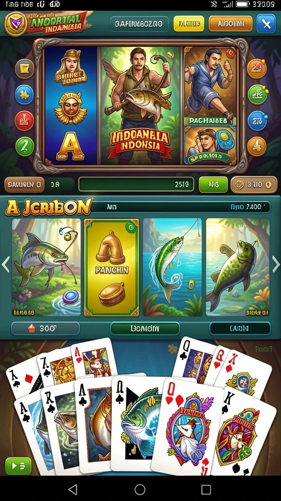 Skrin pertama menunjukkan tampilan antarmuka yang menarik.