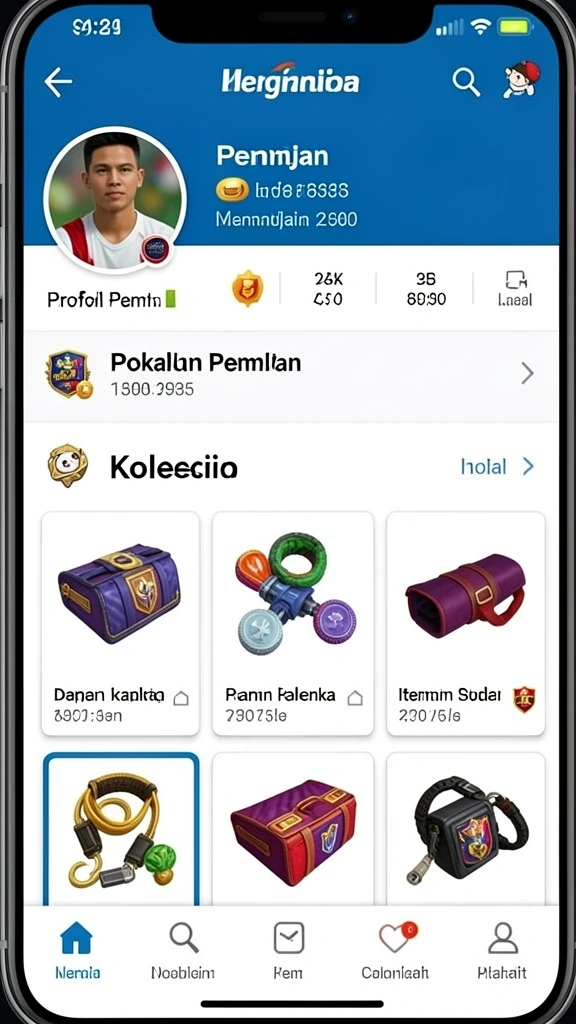 Skrin kedua menampilkan karakter baru yang bisa Anda mainkan.