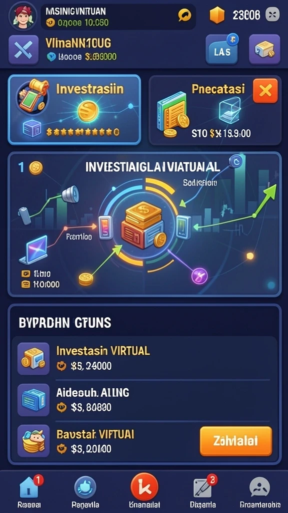 Fitur statistik permainan membantu pengguna membuat keputusan.